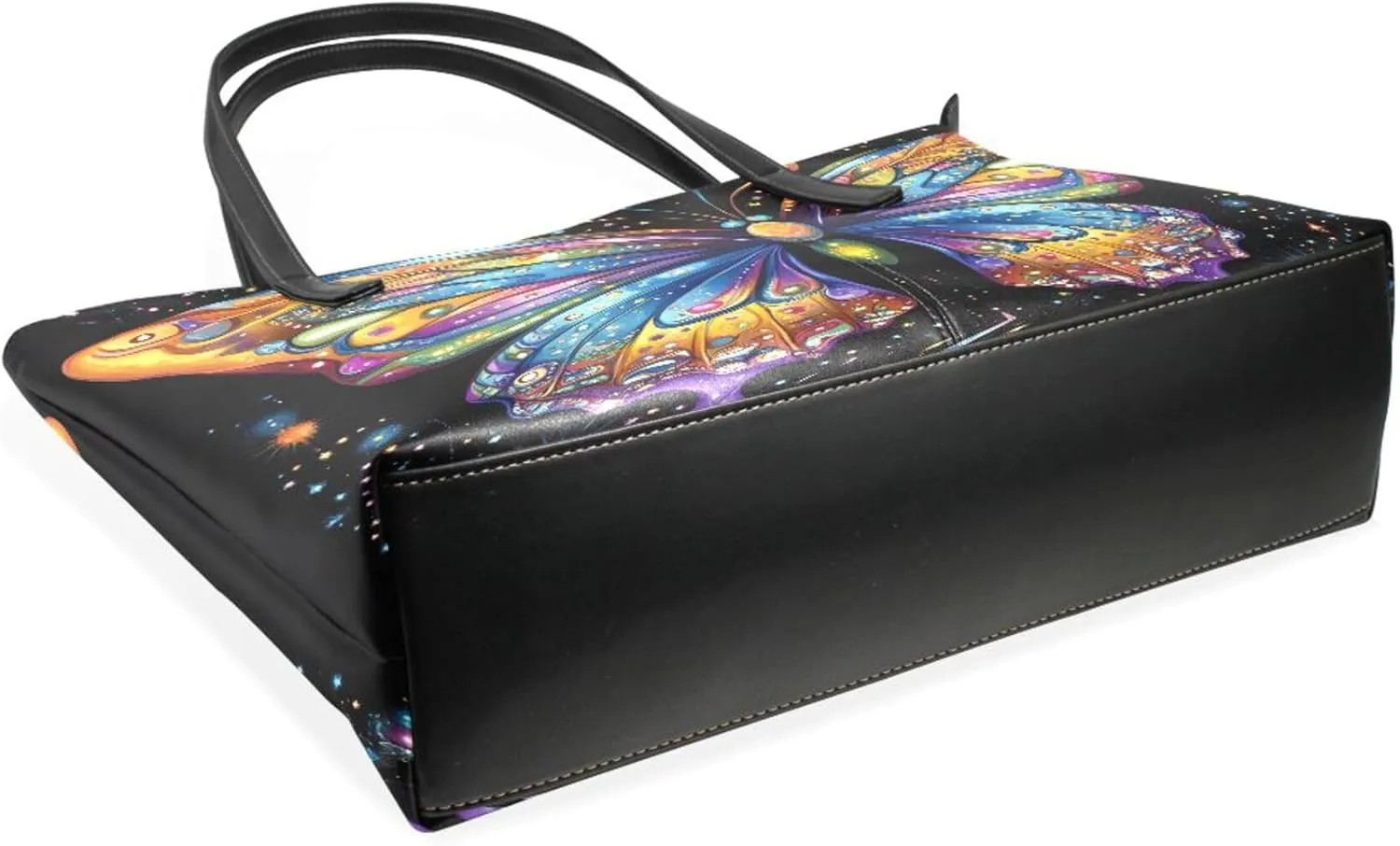 MNSRUU Boho Tote Bag Butterfly Starlight Travel Women Purses and Handbags