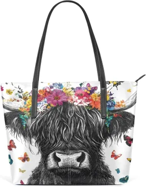 MNSRUU Boho Tote Bag Butterfly Starlight Travel Women Purses and Handbags