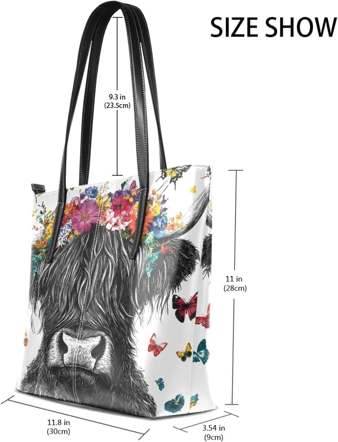 MNSRUU Boho Tote Bag Butterfly Starlight Travel Women Purses and Handbags
