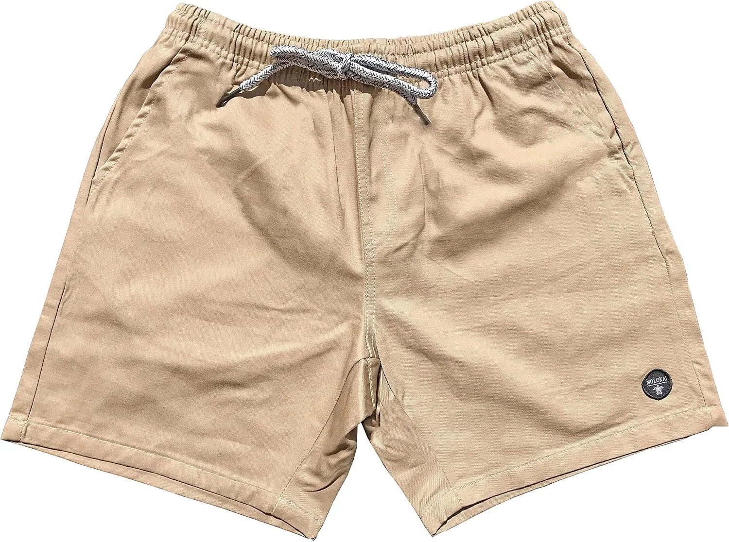 Molokai Cotton Shorts Elastic Waist Walkshorts Drawstring