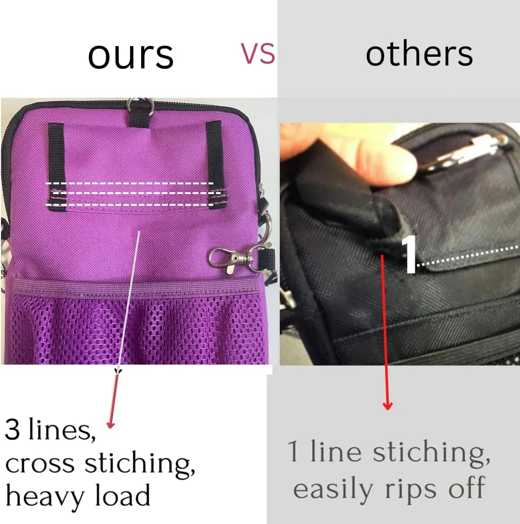 MOMOZEE Nurse Fanny Pack, Nursing Student Fanny Pack, Nurse Pouch, Nurse Organizer Bag, ER Nurse Tool Belt, EMT/EMS Hip Bag, Medical Gear Tool Bag (Purple)