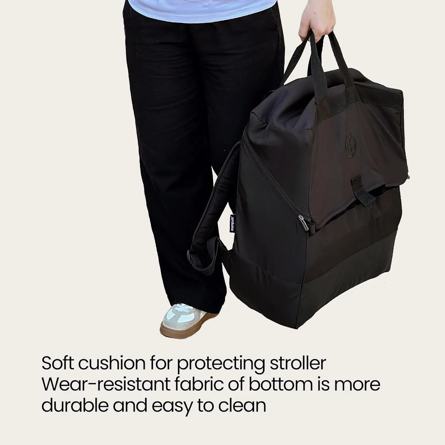 mompush Velo Stroller Bag for Airplane, Durable and Spacious for Storage and Protect, Lightweight Stroller Travel Bag Easy to Carry for Air travel