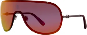 Moncler Sunglasses ML 0256 Avionn 14U Silver, Bordeaux/Red Mirror