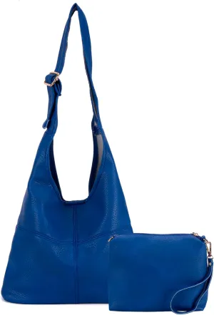 Montana West Hobo Bags Purse for Women Ultra Soft Foldable Shoulder Slouchy Handbags with Cosmetic bag