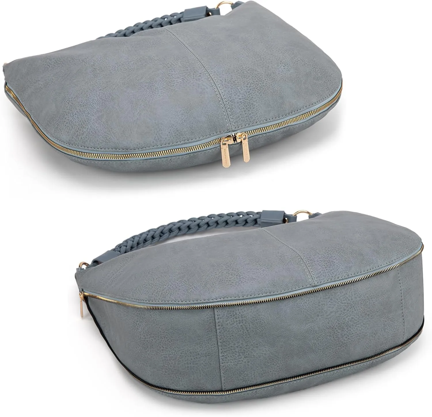 Montana West Large Hobo Bags for Women Slouchy Shoulder Purse Handbag with Zipper and Woven Handle