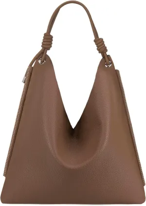 Montana West Large Hobo Shoulder Bag for Womens Knotted Slouchy Bag