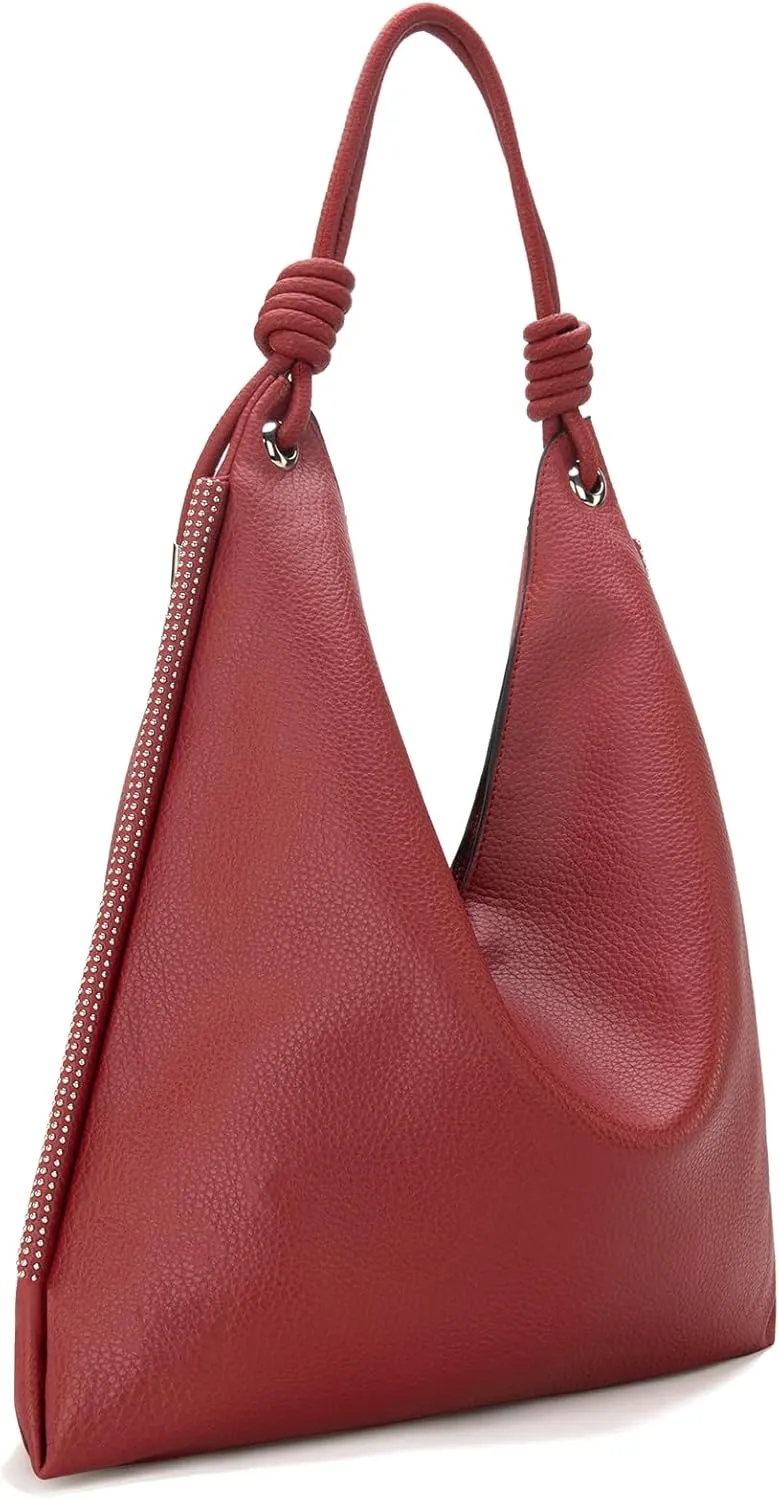 Montana West Large Hobo Shoulder Bag for Womens Knotted Slouchy Bag