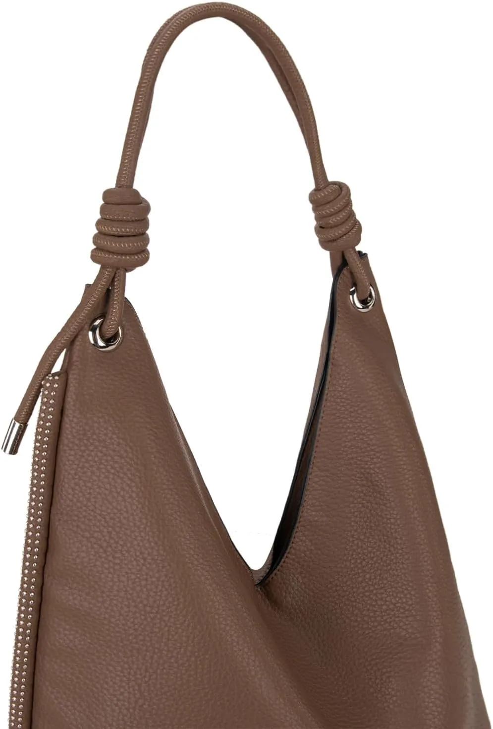 Montana West Large Hobo Shoulder Bag for Womens Knotted Slouchy Bag