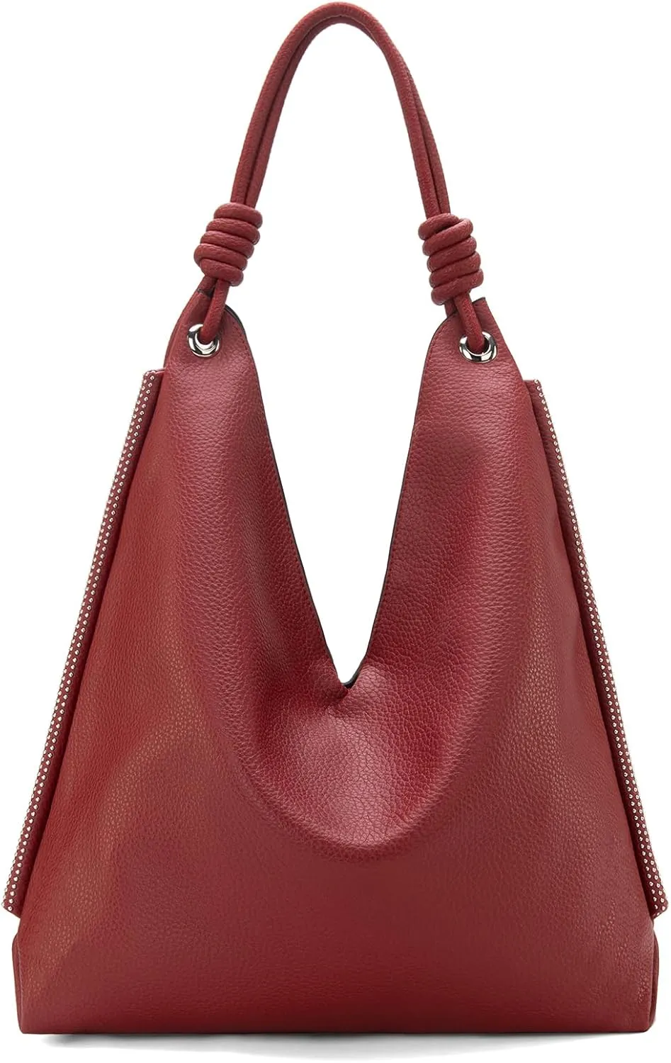 Montana West Large Hobo Shoulder Bag for Womens Knotted Slouchy Bag