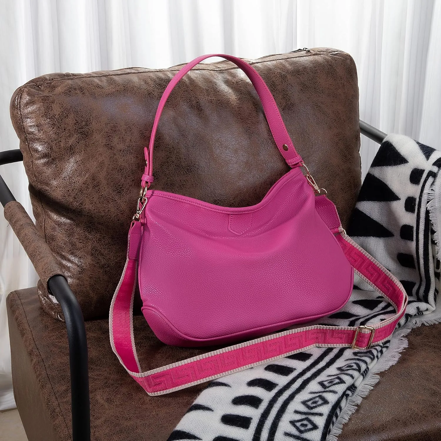 Montana West Medium Hobo Bags for Women Purses and Handbags Classic Top Handle Shoulder Satchel Bags