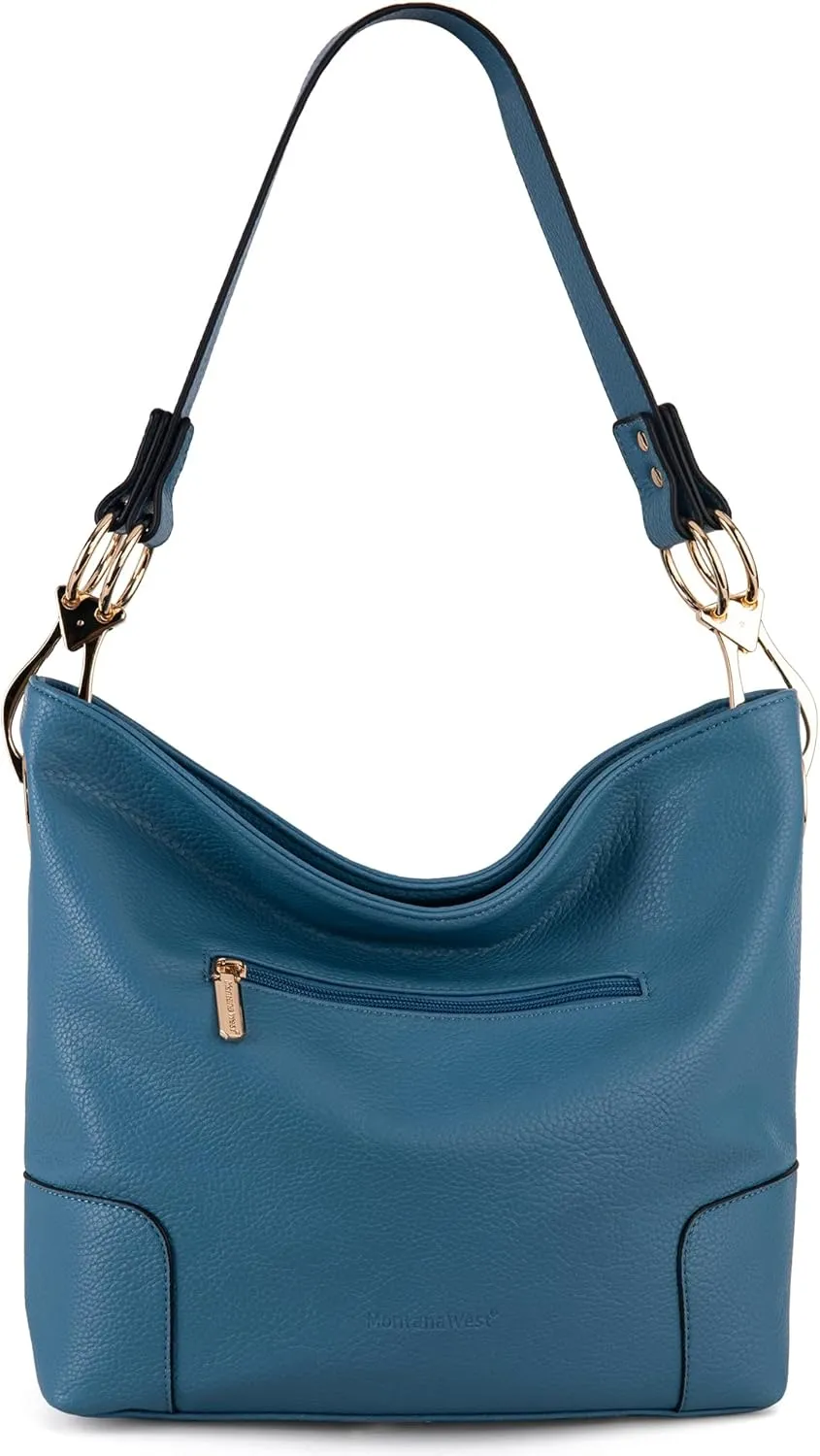 Montana West Medium Hobo Bags for Women Top Handle Satchel Shoulder Purse Bucket Handbag