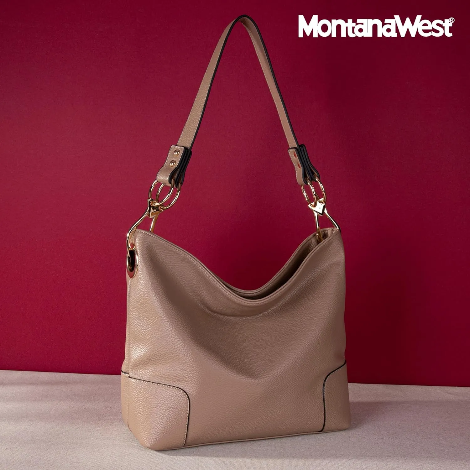 Montana West Medium Hobo Bags for Women Top Handle Satchel Shoulder Purse Bucket Handbag