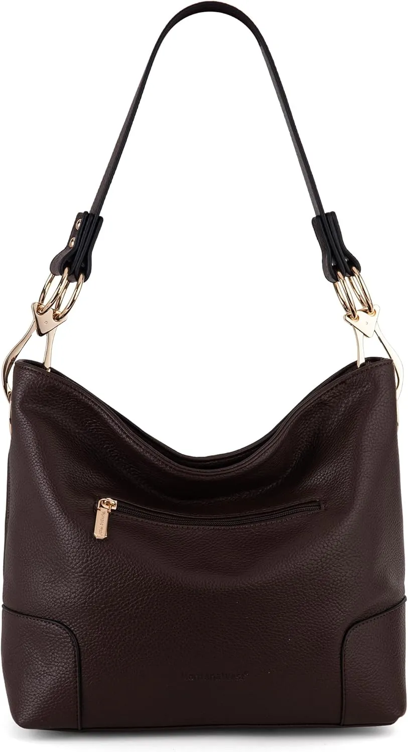Montana West Medium Hobo Bags for Women Top Handle Satchel Shoulder Purse Bucket Handbag