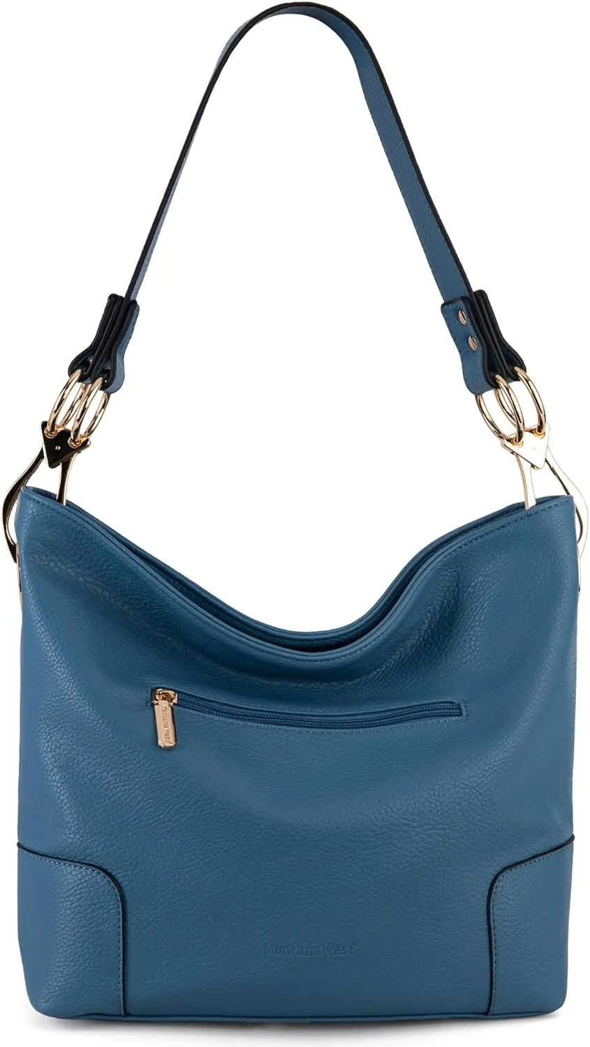 Montana West Medium Hobo Bags for Women Top Handle Satchel Shoulder Purse Bucket Handbag