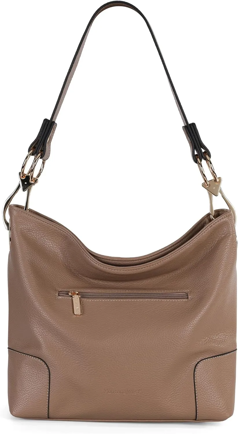 Montana West Medium Hobo Bags for Women Top Handle Satchel Shoulder Purse Bucket Handbag