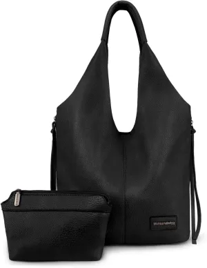 Montana West Slouchy Hobo Bags for Women Soft Designer Shoulder Purses Ladies Top Handle Handbag