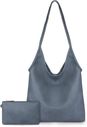 Montana West Slouchy Hobo Bags for Women Soft Designer Shoulder Purses Ladies Top Handle Handbag