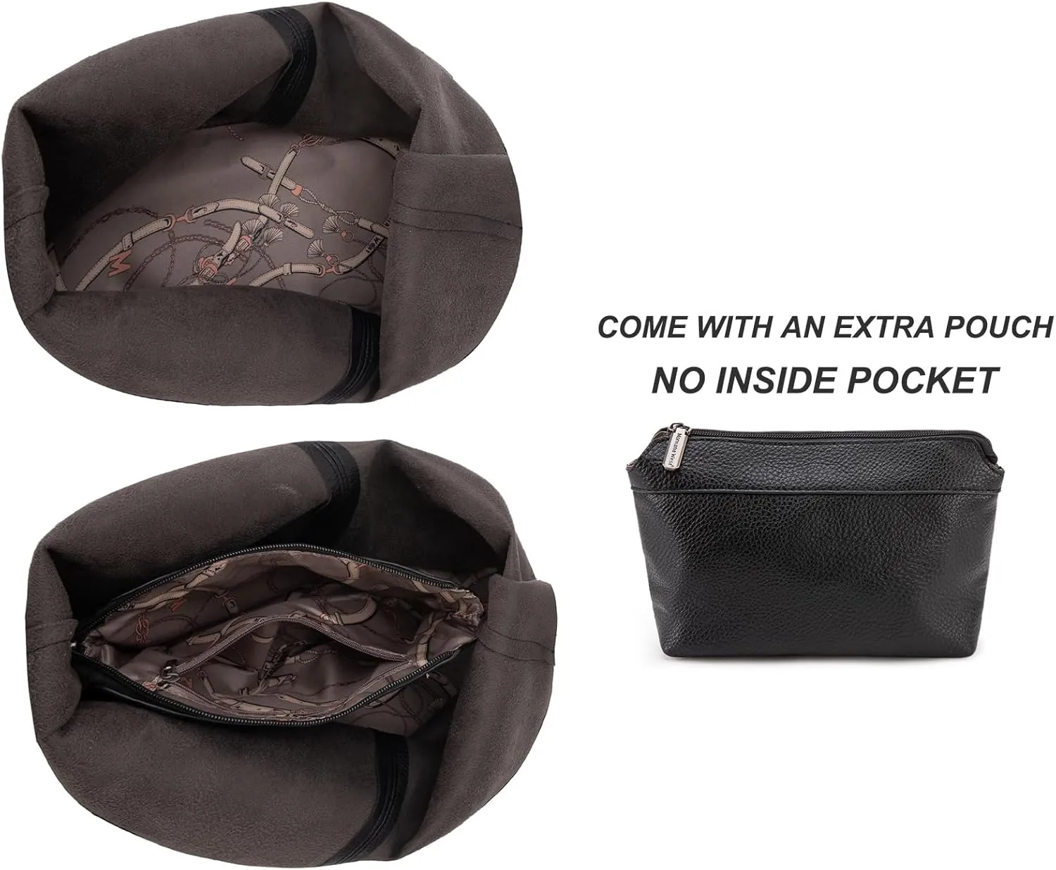 Montana West Slouchy Hobo Bags for Women Soft Designer Shoulder Purses Ladies Top Handle Handbag