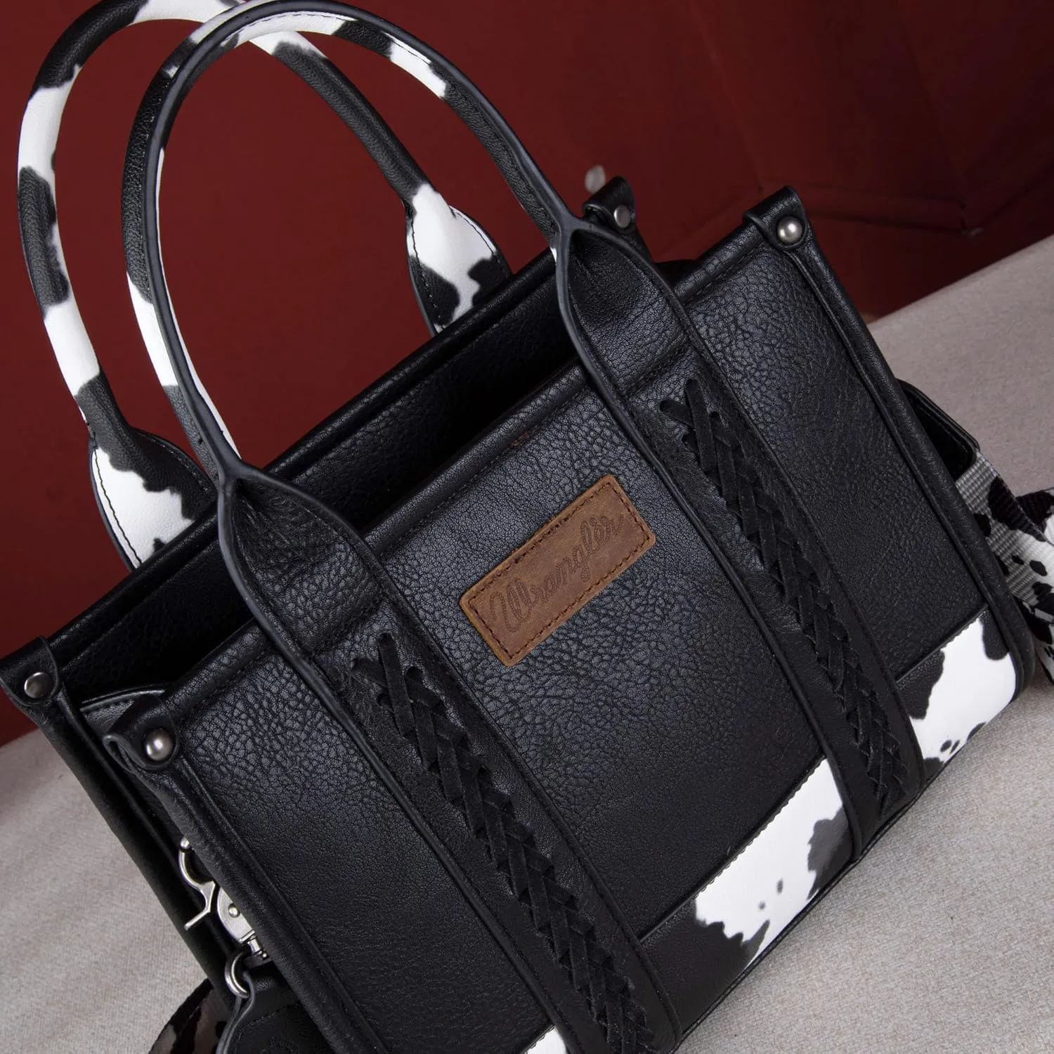 Montana West Wrangler Tote Bag for Women Handbag Satchel Bag Crossbody Purse with Strap Women Shoulder Purse