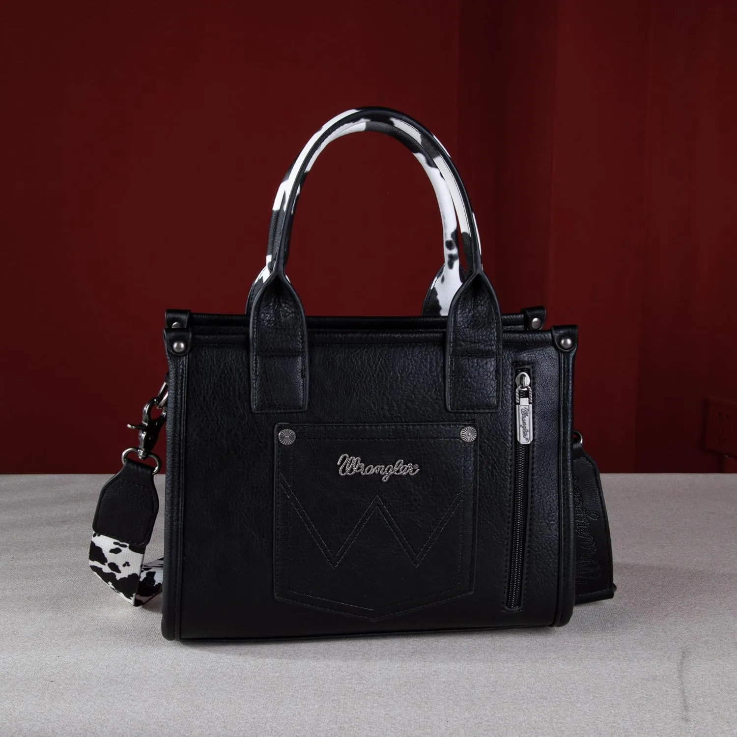 Montana West Wrangler Tote Bag for Women Handbag Satchel Bag Crossbody Purse with Strap Women Shoulder Purse