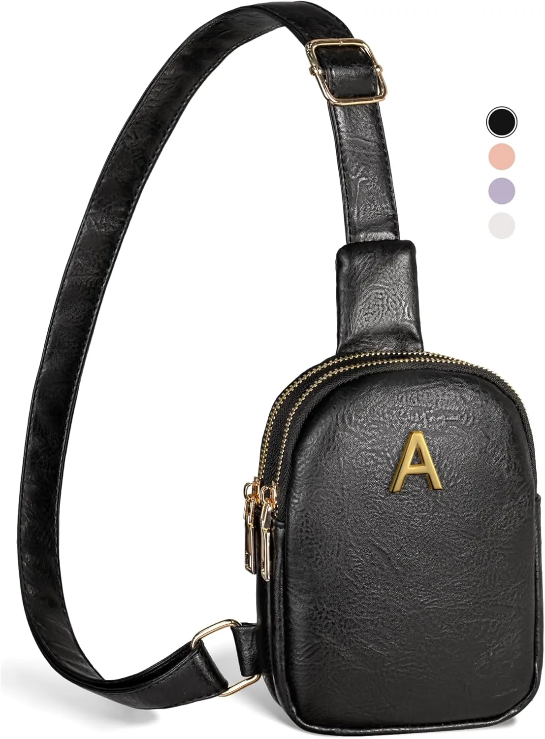 Mothers Day Gifts for Mom From Daughter, Initial Cross body Bag Fanny Pack for Women Girls, Graduation Gifts for Teen Girls Women, Teacher Appreciation Gifts, Teen Girl Gifts Trendy Stuff