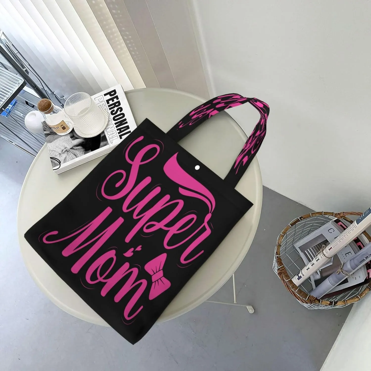 Mother's Day Sunflower to My Mom Canvas Totes Bag Shoulder Bags Shopping Crossbody Travel Handbag 13.8 X 15.4 inch