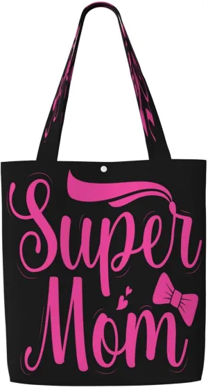 Mother's Day Sunflower to My Mom Canvas Totes Bag Shoulder Bags Shopping Crossbody Travel Handbag 13.8 X 15.4 inch