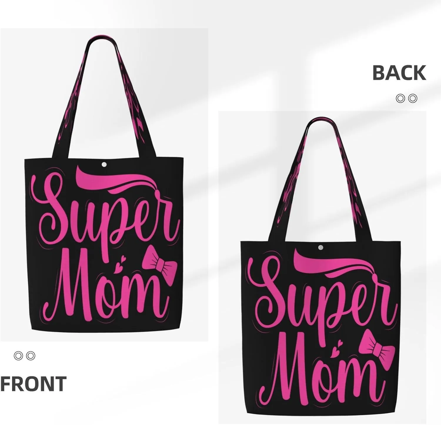 Mother's Day Sunflower to My Mom Canvas Totes Bag Shoulder Bags Shopping Crossbody Travel Handbag 13.8 X 15.4 inch