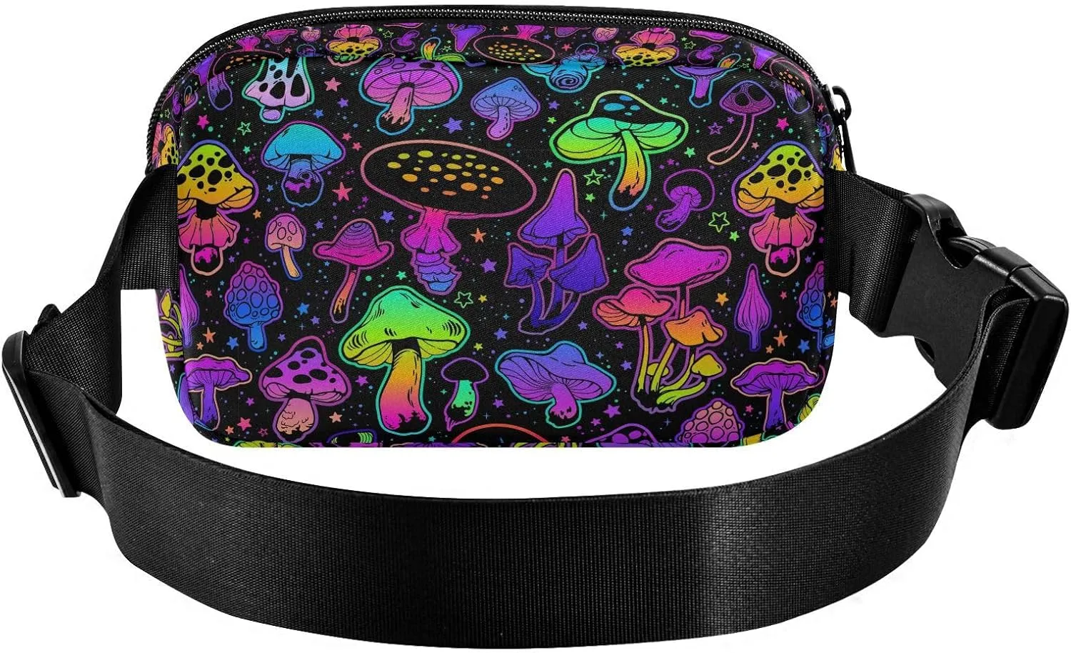 Mushroom Fanny Pack for Men Women Belt Bag Waterproof Waist Bags With Adjustable Straps Presents for Travel Sports Workout