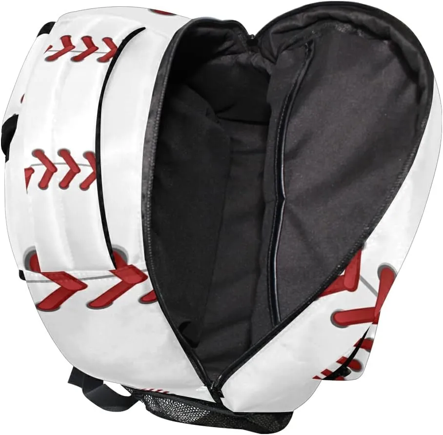 Nander Backpack Travel Sport Baseball Print Pattern School Bookbags Shoulder Bag for Mens Boys