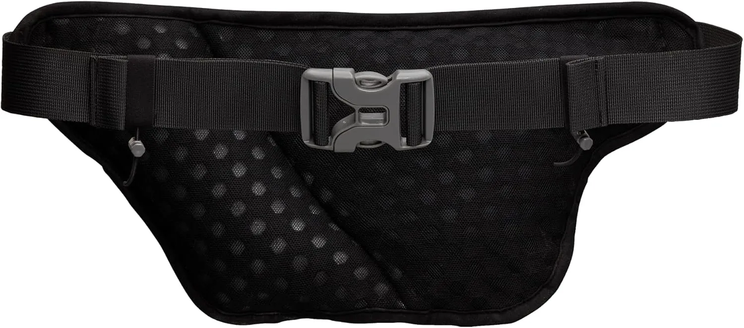 Nathan Hydration Belt for Running - Hydrapak Soft Flask 25 oz Bottle with ExoSpine - Breathable, Adjustable Comfort Fit - Angled Flask Holder - Pinnacle FeatherLite, Ultra-Light, Black