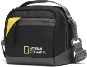 National Geographic, Camera Pouch for Compact CSC, Action- 360 Cameras, or Small Accessories, Integrated Belt Loop, Detachable Strap, Ultra-Lightweight, NG E1 2350, Black [Amazon Exclusive]