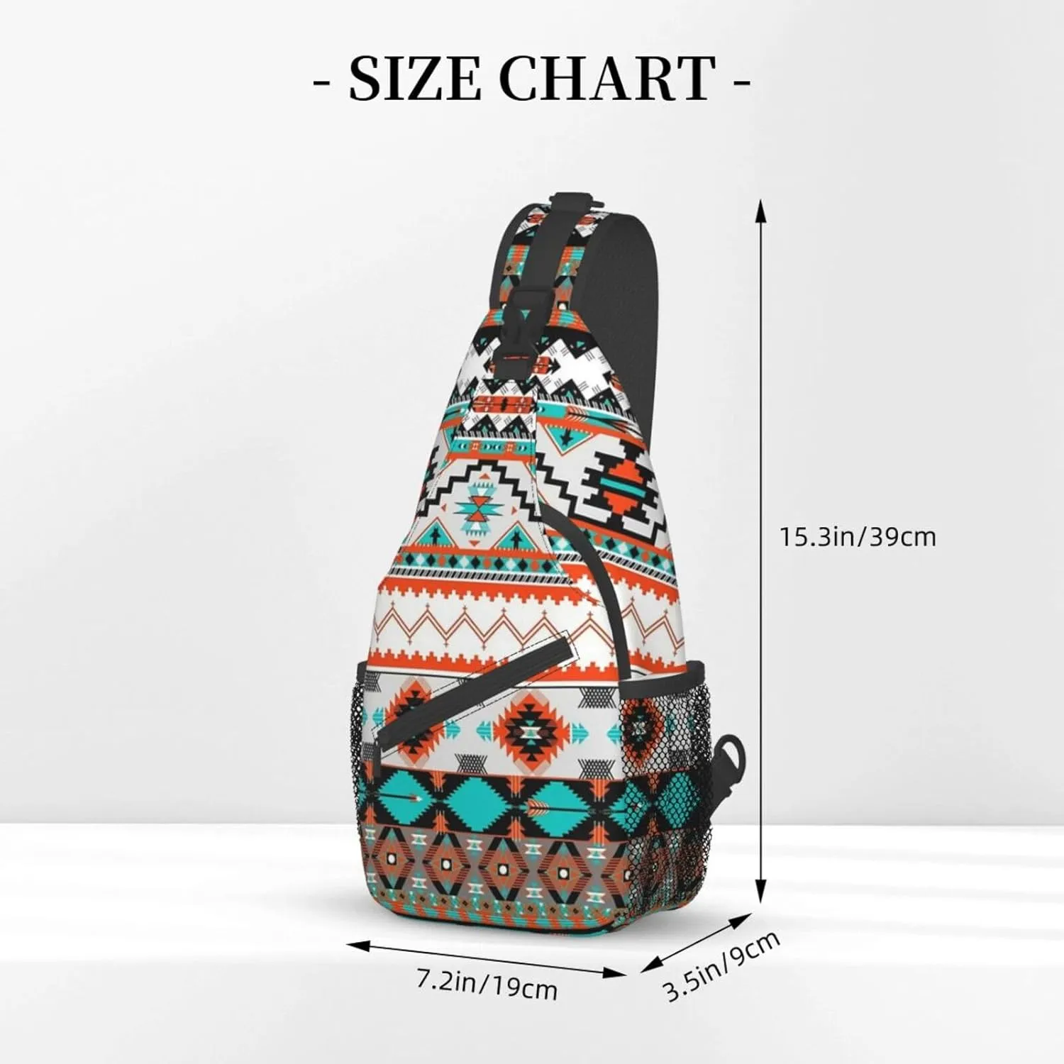 Native American Crossbody Sling Backpack Travel Hiking Daypack For Men Women Shoulder Bag For Climbing Cycling