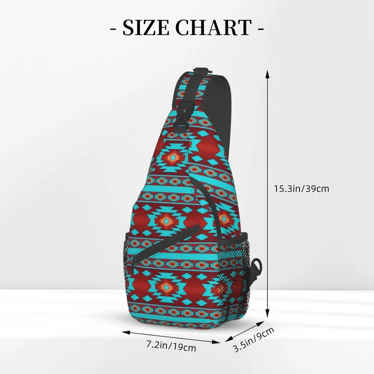 Native American Crossbody Sling Backpack Travel Hiking Daypack For Men Women Shoulder Bag For Climbing Cycling