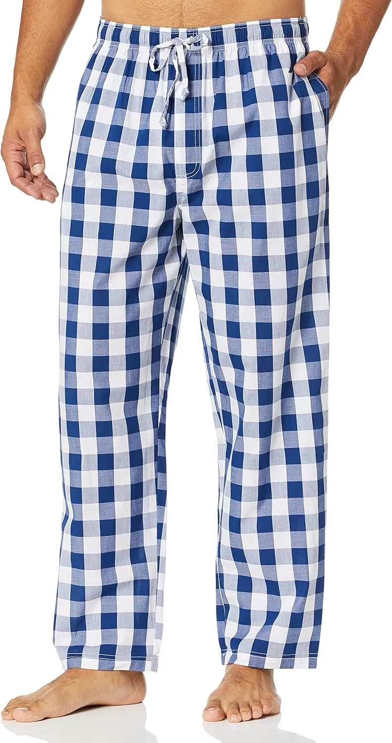 Nautica Men's Soft Woven 100% Cotton Elastic Waistband Sleep Pajama Pant