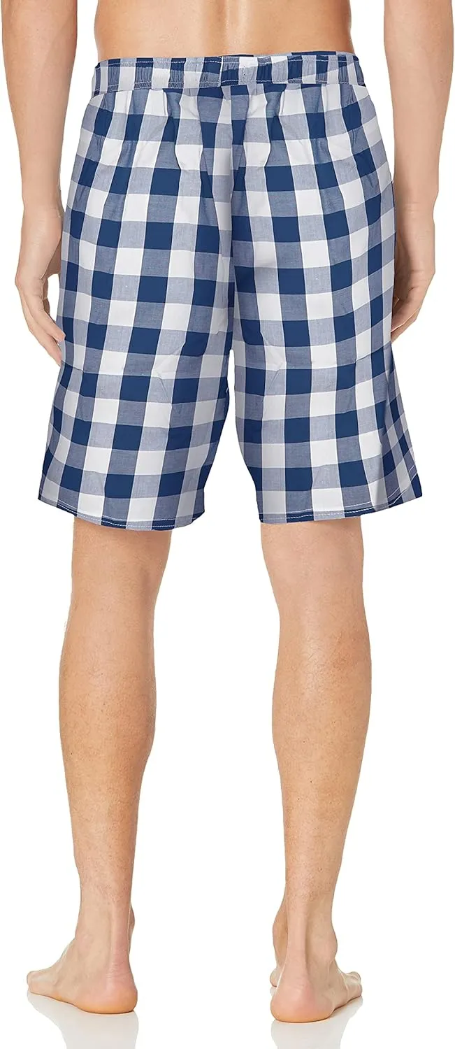 Nautica Men's Soft Woven 100% Cotton Elastic Waistband Sleep Pajama Short
