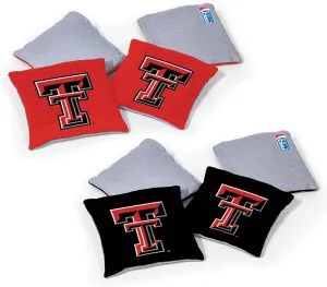 NCAA College Dual Sided Bean Bags by Wild Sports, 8 Count, Premium Toss Bags for Cornhole Set - Great for Tailgates, Outdoors, Backyard