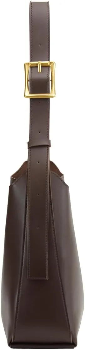 NEBIL Leather Bucket Bags For Women,Slouchy Shoulder Bag Purses Hobo Tote Bags with Wallet