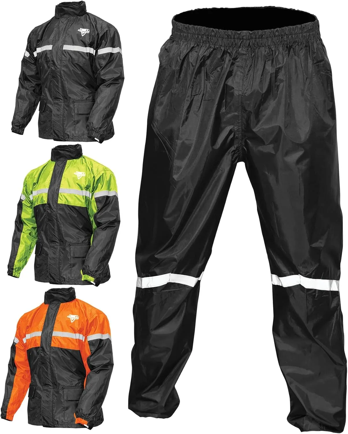Nelson-Rigg unisex adult Motorcross-motorcycles Nelson Rigg SR 6000 ORG 05 XX Stormrider Motorcycle Rain Suit 2 Piece Orange Black XX , Orange/Black, XX-Large US