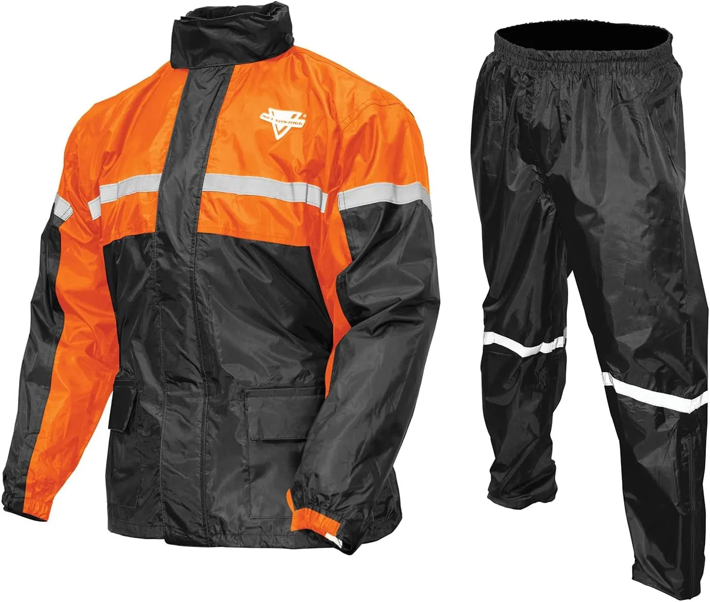 Nelson-Rigg unisex adult Motorcross-motorcycles Nelson Rigg SR 6000 ORG 05 XX Stormrider Motorcycle Rain Suit 2 Piece Orange Black XX , Orange/Black, XX-Large US