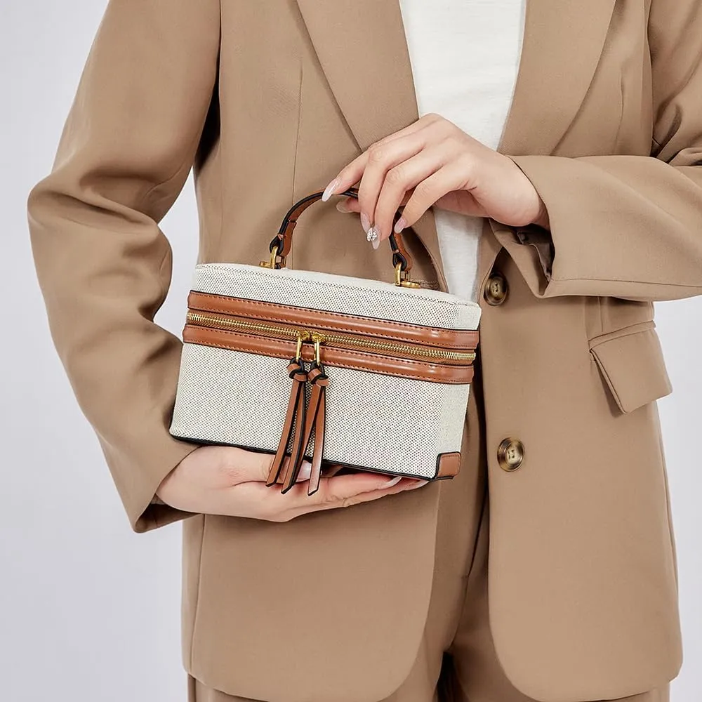 New Classic Satchel Crossbody Purse for Women Chic Mini Box Purse, Women Crossbody Shoulder Bag