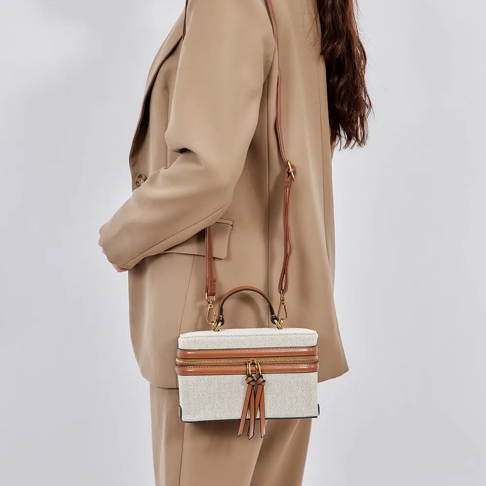 New Classic Satchel Crossbody Purse for Women Chic Mini Box Purse, Women Crossbody Shoulder Bag
