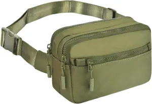 NGIL Crossbody Belt bag for Woman, Crossbody Pack, Small Belt Pack for Women, Workout, Traveling, Running Hip Bag, Hiking Waist Bag with Adjustable Strap (Green)