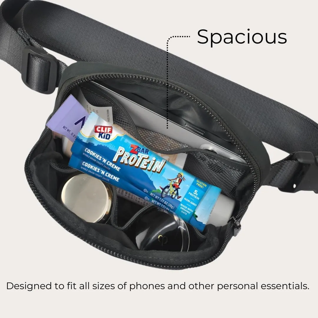 NGIL Mini Belt Bag for Women Crossbody Pack Workout Traveling Running Hiking Waist Bag with Adjustable Strap(Gray)
