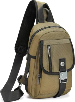 NICGID Sling Bag Chest Shoulder Backpack Crossbody Bags for Tablet Laptop Outdoor Hiking Men Women