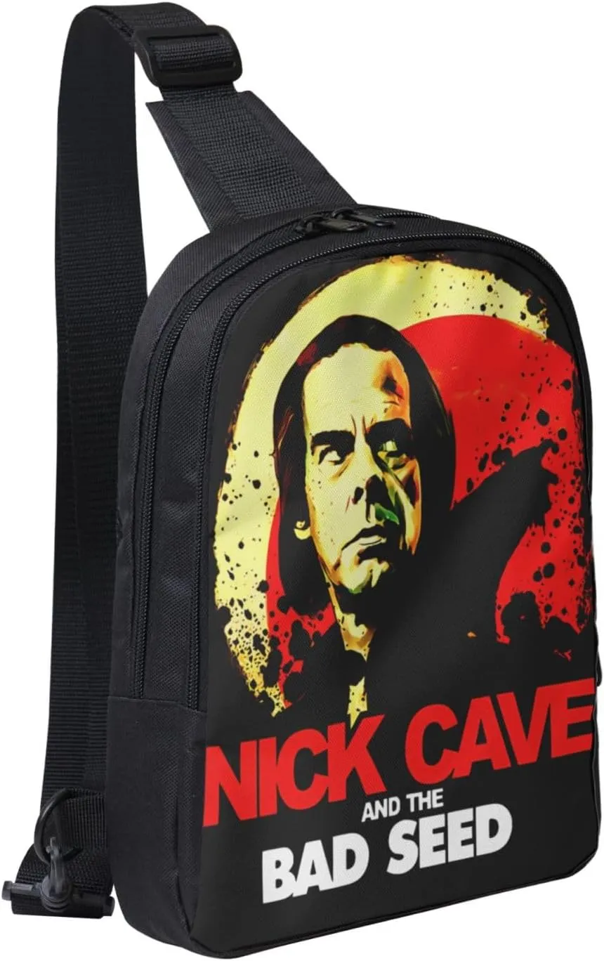 Nick Music Cave Crossbody Bag for Women Men Travel Small Shoulder Bags Waterproof Sling Backpack