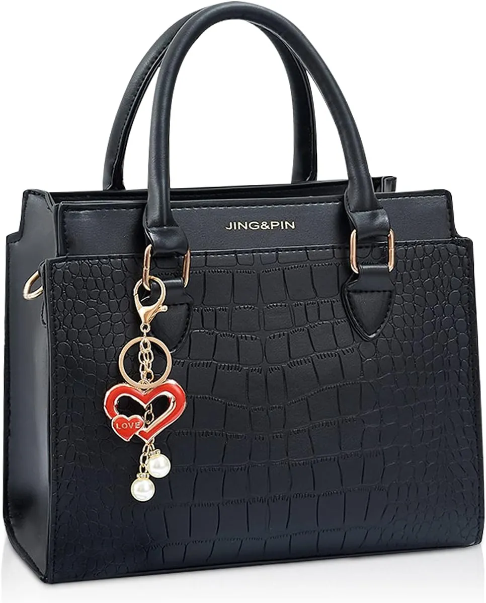 NICOLE & DORIS Women Handbag Designer Shoulder Bag Tote Bags Crocodile Pattern Crossbody Bag PU Leather Top Handle Bags