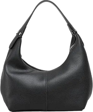 NIUEIMEE ZHOU Crescent Shoulder Bags for Women Vegan Leather Hobo Handbag Slouchy Tote Purses