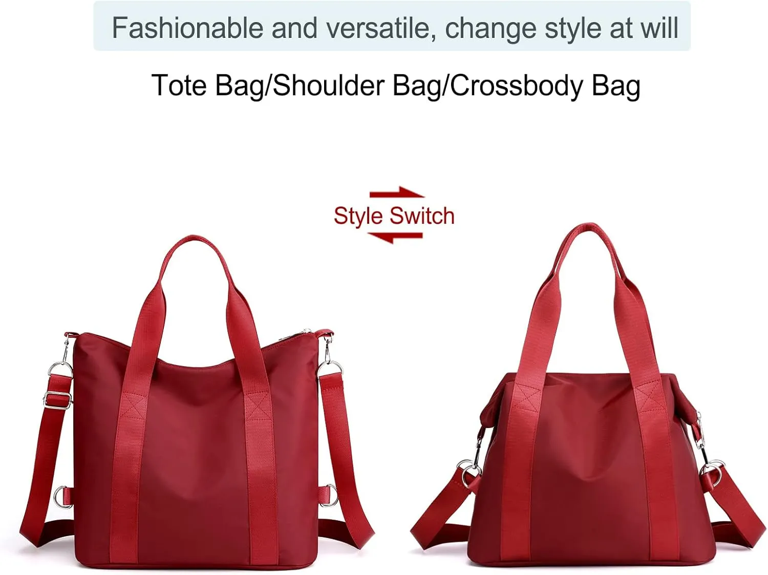 Nylon Crossbody Bags for Women Shoulder Tote Bag Waterproof Messenger Bag Satchel Women's Handbags Purses