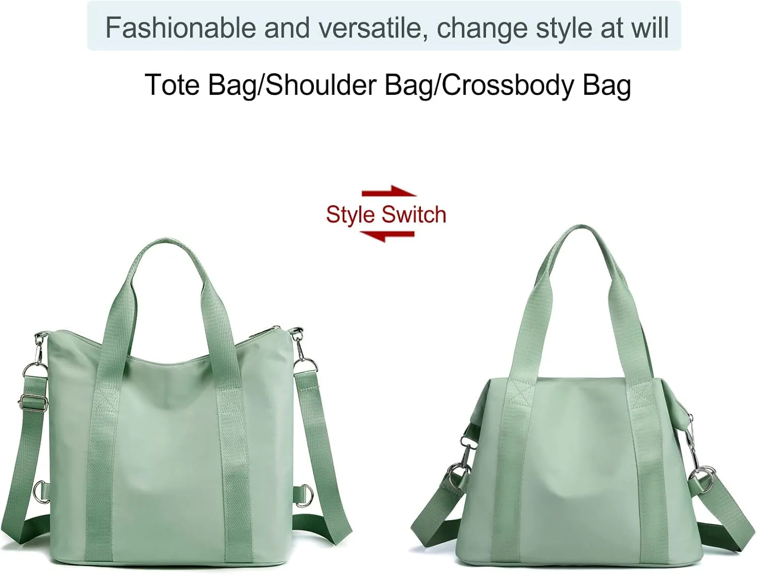 Nylon Crossbody Bags for Women Shoulder Tote Bag Waterproof Messenger Bag Satchel Women's Handbags Purses